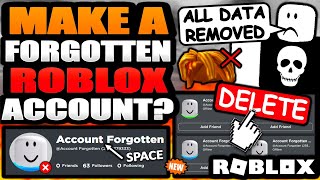 The New Way TO DELETE ROBLOX ACCOUNTS FORGOTTEN ACCOUNTS [upl. by Peckham239]