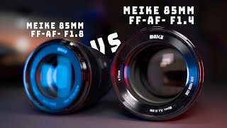 Meike 85mm F18 or Meike 85 F14  what are the differences [upl. by Amalbergas154]