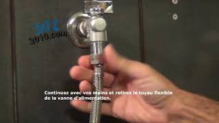 Comment changer le tuyau dune toilette  Comment installer un flexible WC  Bricolage et Plomberie [upl. by Teri]