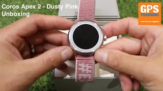 Unboxing  Coros Apex 2  Dusty Pink [upl. by Ayikat]