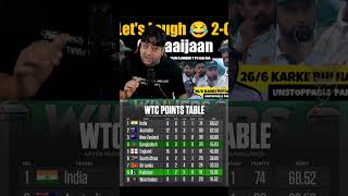 WTC POINTS TABLE PAK RANKING😂 cricket pakvsban shorts pakistan [upl. by Ilil227]