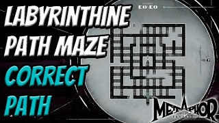 Labyrinthine Path Maze Correct Path  Dragon Temple  Metaphor ReFantazio [upl. by Atram]