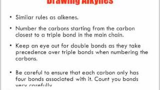 Naming amp Drawing Alkyne Hydrocarbons [upl. by Aneekahs690]