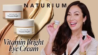 Brighten Dark Circles with NATURIUM Vitamin Bright Illuminating Eye Cream  Susan Yara [upl. by Ahsinyd]