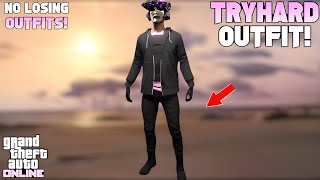 GTA ONLINE NEW EASY TRYHARD OUTFIT AFTER PATCH 169 [upl. by Tlihcox]