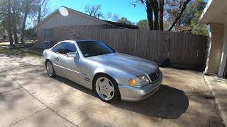 Mercedes SL500 R129 in the snow [upl. by Sholem]