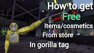 How to get Free ItemsCosmetics in Gorilla Tag Halloween Update [upl. by Suiluj231]