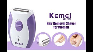 Kemei KM280R Rechargeable Shaver Epilators for Women  Kemei Epilatet [upl. by Esme]