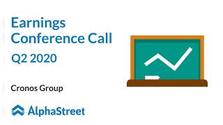 CRON Stock  Cronos Group Q2 2020 Earnings Conference Call [upl. by Nitsyrc]