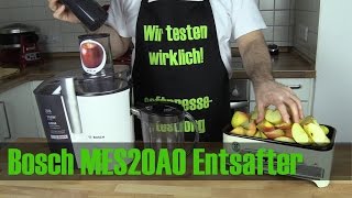 Bosch MES20A0 im Entsafter Test [upl. by Gracia468]