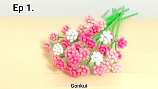 Crochet flower bouquet  Easy Crochet Gypsophila Pink Baby s Breath Ep1💗 Petals crochetflower [upl. by Ekard]