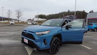 2022 Toyota RAV4 Hybrid XSE AWD  Cavalry Blue with Black Roof Exterior  Black Interior 0034 [upl. by Kattie504]