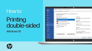 Printing Doublesided with an HP Printer from Windows 10  HP Support [upl. by Aretse]