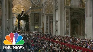 Pope Francis Holds Christmas Eve Midnight Mass From The Vatican [upl. by Zeena]