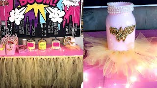 DIY  TULLE TABLE SKIRT  QUICK AND EASY TUTORIAL [upl. by Naelcm]