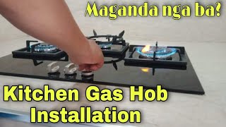 How to install Built In Gas Stove  Kitchen Gas Hob Installation [upl. by Omrellig813]