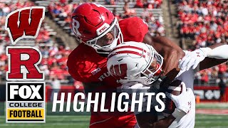 Wisconsin Badgers vs Rutgers Scarlet Knights Highlights  FOX College Football [upl. by Amaty]