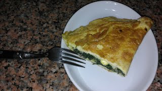 اومليط سهل وسريع بالسبانغ والجبنomelette aux épinards et fromage [upl. by Adiesirb462]