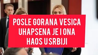 Posle Gorana Vesica UHAPSENA i ONA Trese se cela Srbija Ovo je JEZIVO info [upl. by Lledualc]