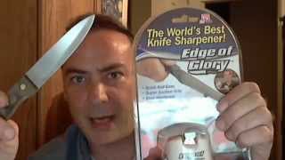 Edge of Glory Knife Sharpener Review As Seen On TV [upl. by Aisatana]