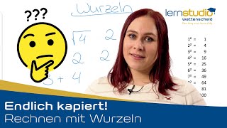 Rechnen mit Wurzeln  Endlich kapiert [upl. by Eldnek570]