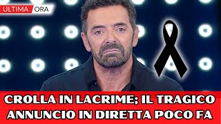 La Vita in Diretta Alberto Matano crolla in lacrime per la tragica scomparsa di Bernardo Marziani [upl. by Wiedmann]