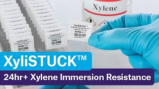 XyliSTUCK™  Xylene and Solvent Resistant Labels for Histology [upl. by Dyrraj]