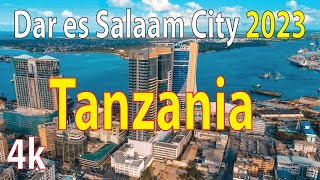 Dar es Salaam City Tanzania 4K By Drone 2023 [upl. by Sutherlan]