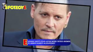 Is Johnny Depps SCUM tattoo and answer to Ambers divorce proceedings [upl. by Nuawaj]