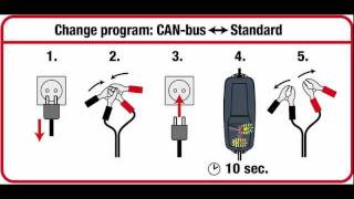 CANbus to STD program change  OptiMate4 Dual Program [upl. by Seyler]