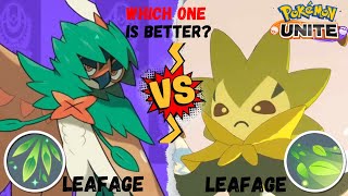 Decidueye vs Eldegoss Leafage Which one is better  Pokemon UNITE [upl. by Penny95]