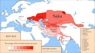 The History of IndoIranians Aryan ancestry from Sintashta in percentages 2200 BCE  2024 CE [upl. by Pallas]