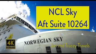 NCL Sky Aft Suite 10264 Tour [upl. by Darcia]