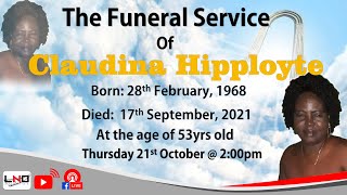 The Funeral Service of Claudina Hippolyte [upl. by Anyg]