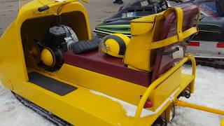 SUPER RARE VINTAGE SNOWMOBILES Tamarack MN [upl. by Yseult537]