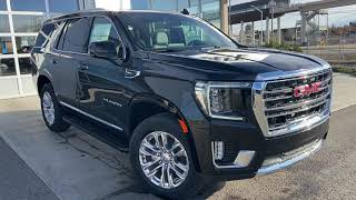 Black 2022 GMC Yukon SLT Review  Wolfe Calgary [upl. by Alithia916]