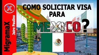 Como solicitar Visa para Mexico [upl. by Asnerek]