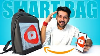 SMART LED BackPack With Inbuilt GAMES amp APP  PixBag Review [upl. by Anwahsar606]