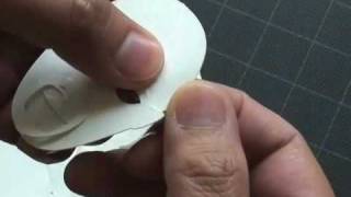 How to make a Kirigami Bunraku Samurai FingerKey Puppet [upl. by Forcier]