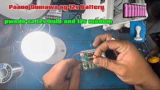 12volts Battery para sa 12v dc bulb 12v modem12v dc fan [upl. by Alegnave]