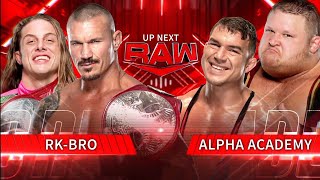 RKBro Vs Alpha Academy  WWE Raw 21032022 En Español [upl. by Adnirol465]