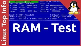 RAM memory test with Memtest86 v501 [upl. by Holey]