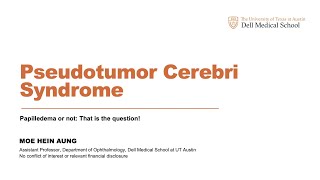 Pseudotumor Cerebri Syndrome [upl. by Philemol]