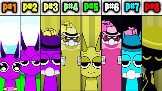 Mix Of All Mustard Monster Voices From Incredibox Sprunki All Phases 18 [upl. by Moira]