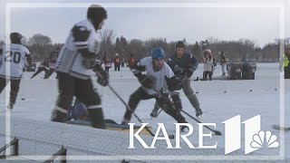 US Pond Hockey Championships are a Minnesota tradition but players come from around the world [upl. by Girard]