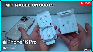 Apple Earpods USB C unpacking review amp TEST auf DEUTSCH uncool Echte Köpfhörer mit Kabel für 16€ [upl. by Skvorak700]