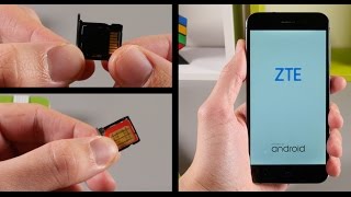 ZTE Blade V6  ZTE Blade D6  How To Insert  Remove a SIM Card and MicroSD Card [upl. by Adlemy86]