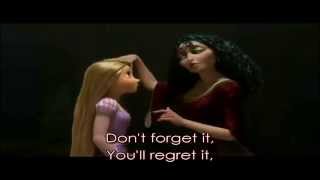 Tangled  Rapunzel  Mother Knows Best  Official Disney Movie Clip 3D Sing Along [upl. by Vitkun]