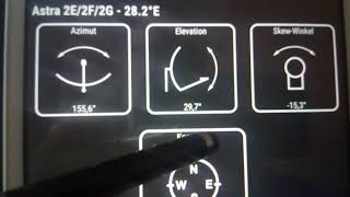 Satellit Antenne einstellen auf Satellit Astra 282 UK beam mit Flachantenne teil 1 [upl. by Jain878]