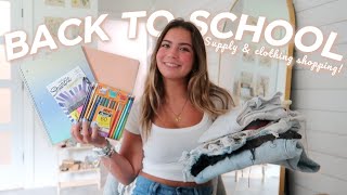 BACK TO SCHOOL SHOPPING  Supplies amp clothes [upl. by Katharina203]